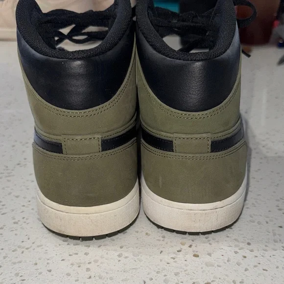 Jordan 1 Mid Olive Canvas - Picture 5 of 7